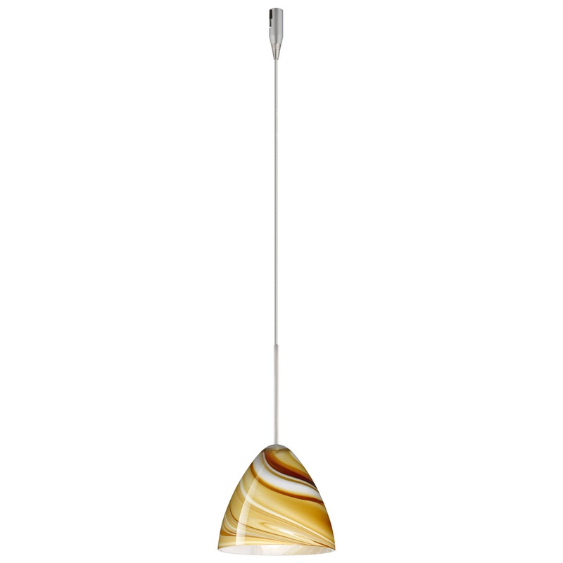 Besa RXP-1779HN-SN Mia One Light Pendant Satin Nickel
