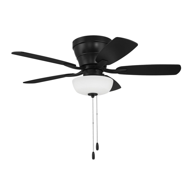 Craftmade WHL42FB5C1 Wheeler 42 2-Light Bowl 42″Ceiling Fan Flat Black