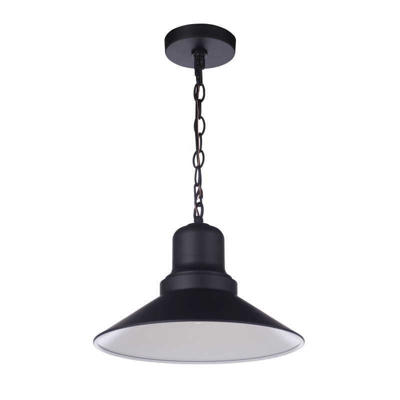 Craftmade ZA5411-MN Singleton One Light Outdoor Pendant Midnight
