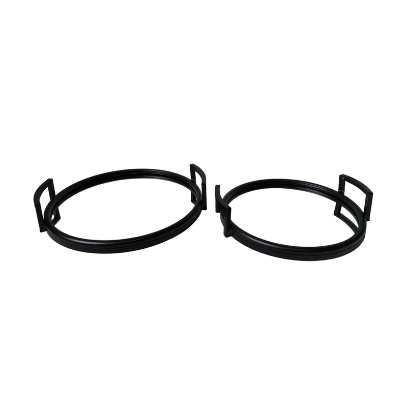 Eliza Round Tray – Small – Black