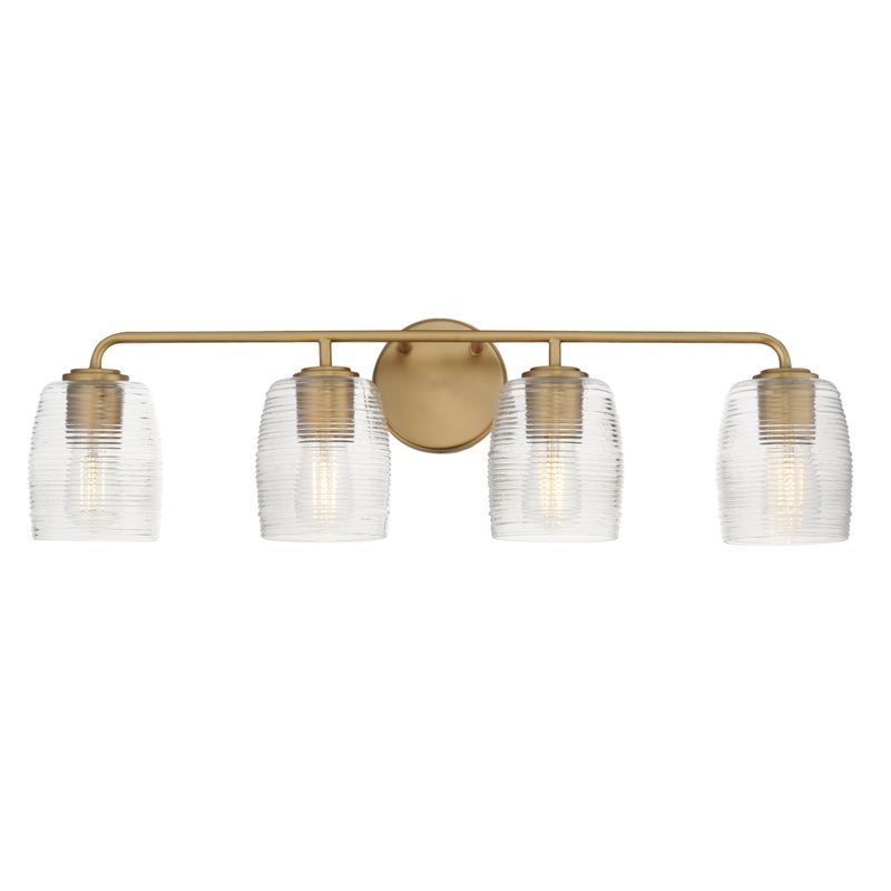 Honey 4-Light Bath Vanity Natural Aged Brass