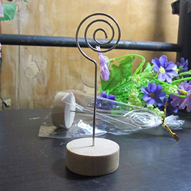KinshopS Zakka Log Card Holder Photo Clip fornisce quotidianamente Prodotti per la casa Salute e Bellezza Prodotti per la Cura Personale