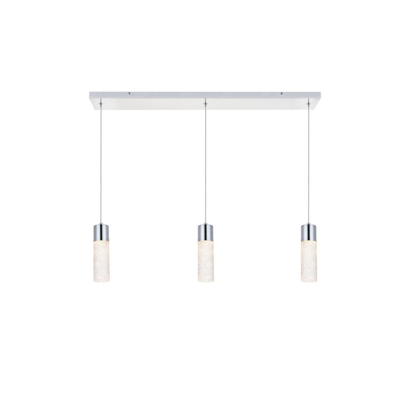 LED Pendant from the Constellation Collection in Chrome Finish by Elegant Lighting