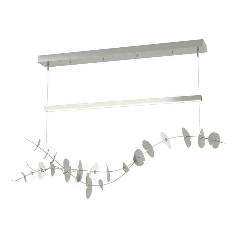 Lily LED Pendant Sterling Aqualite Glass