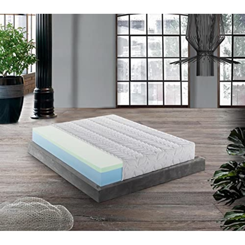 MENTOR – Materasso Memory Med Advanced H2 Matrimoniale 180×200 Plasmatic Med 3D H26 BIO DISP. Medico DETRAIBILE 10 cm di Memory, Onda ad 11 Zone, sfoderabile.