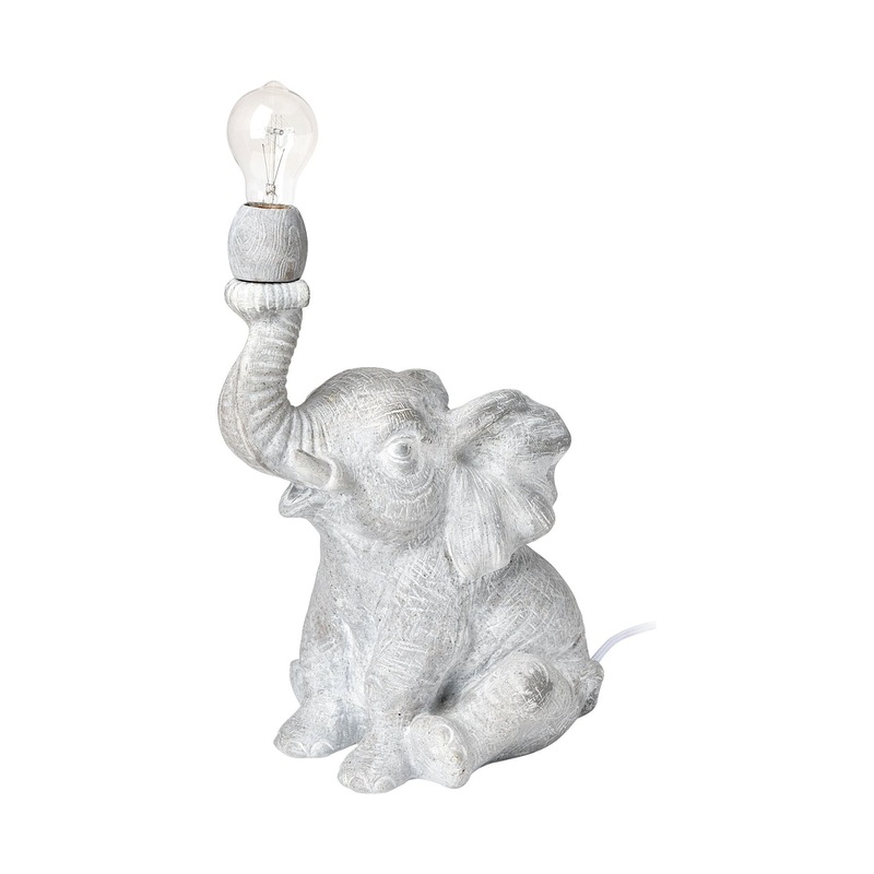 Tantor Table Lamp Gray Resin