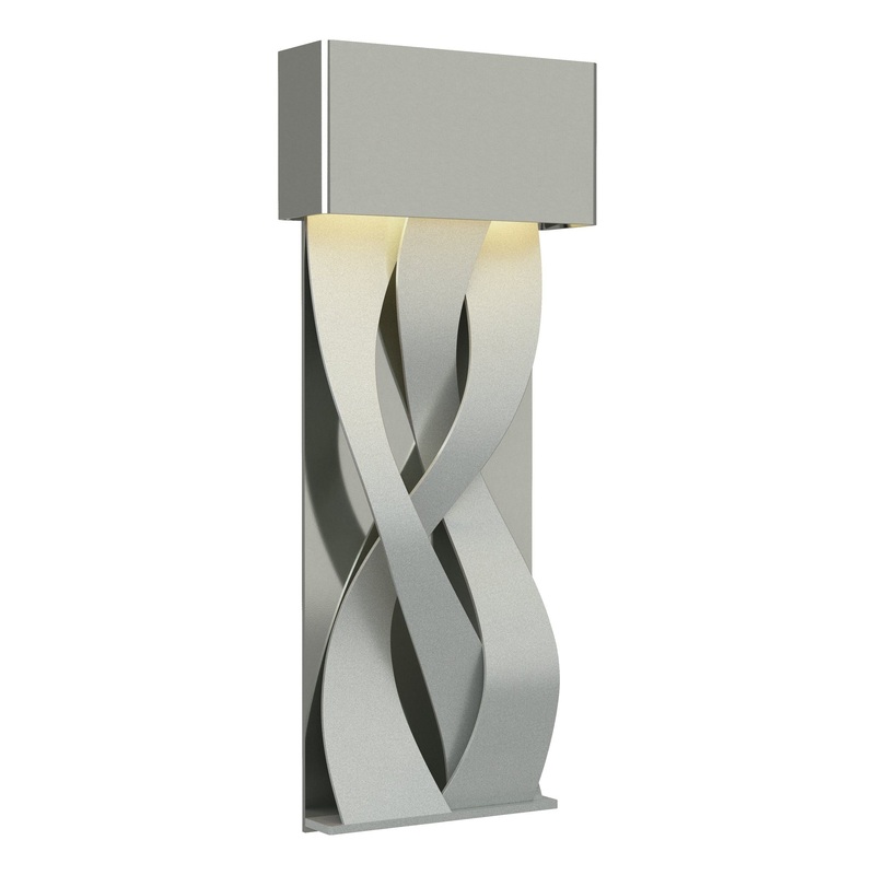 Tress Small LED Sconce Sterling Vintage Platinum