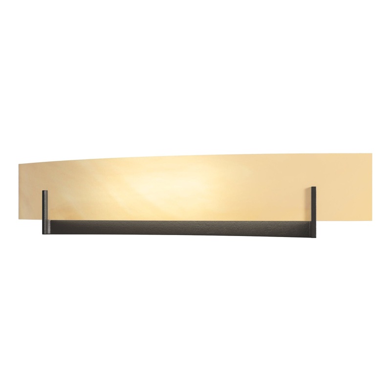 Axis Large Sconce Oil Rubbed Bronze Amber Swirl Glass (AA)