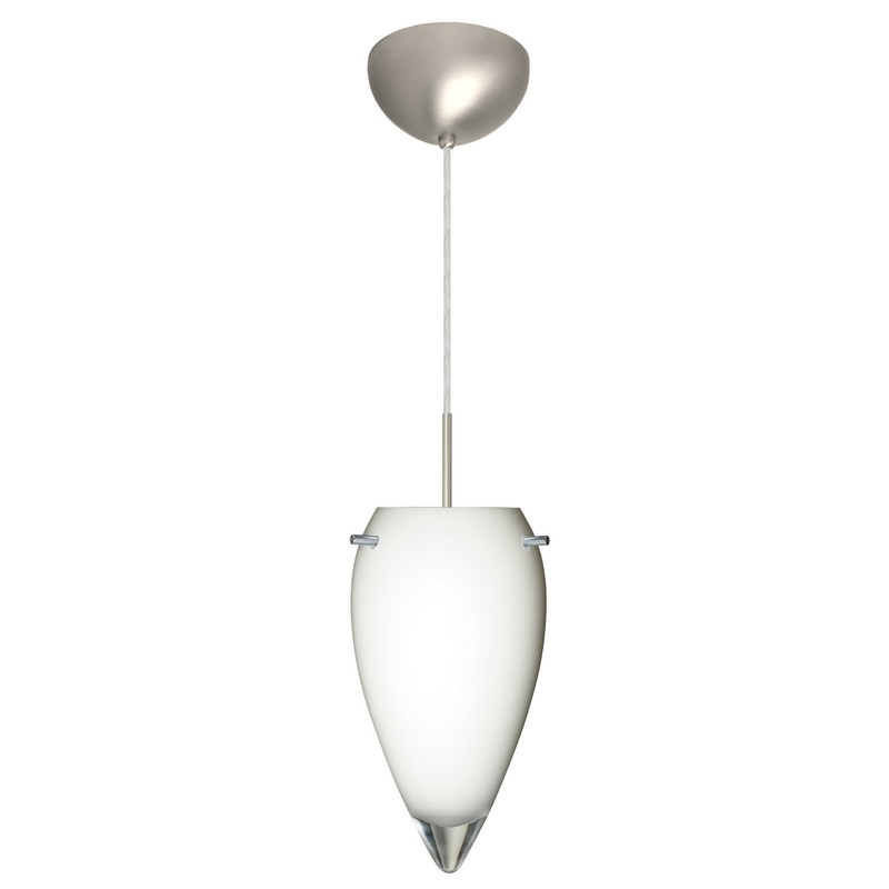 Besa 1JC-412506-LED-SN Juli One Light Pendant Satin Nickel (Discontinued)