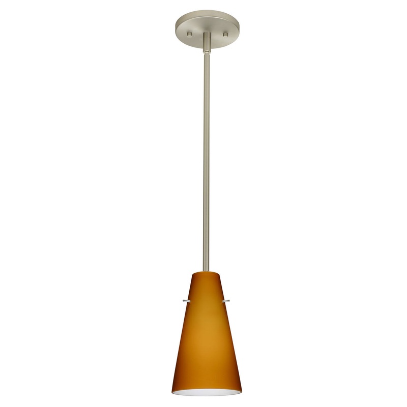 Besa 1TT-412480-SN Cierro One Light Pendant Satin Nickel