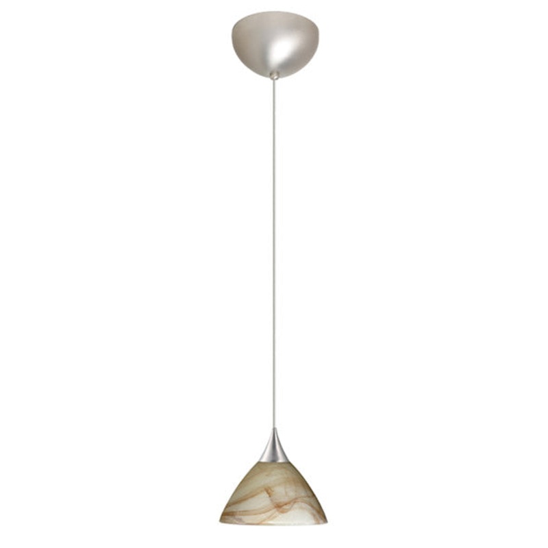 Besa 1XC-174383-SN Domi One Light Pendant Satin Nickel