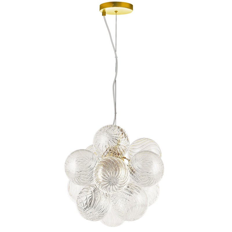 Charlize 3-Light Pendant Aged Brass