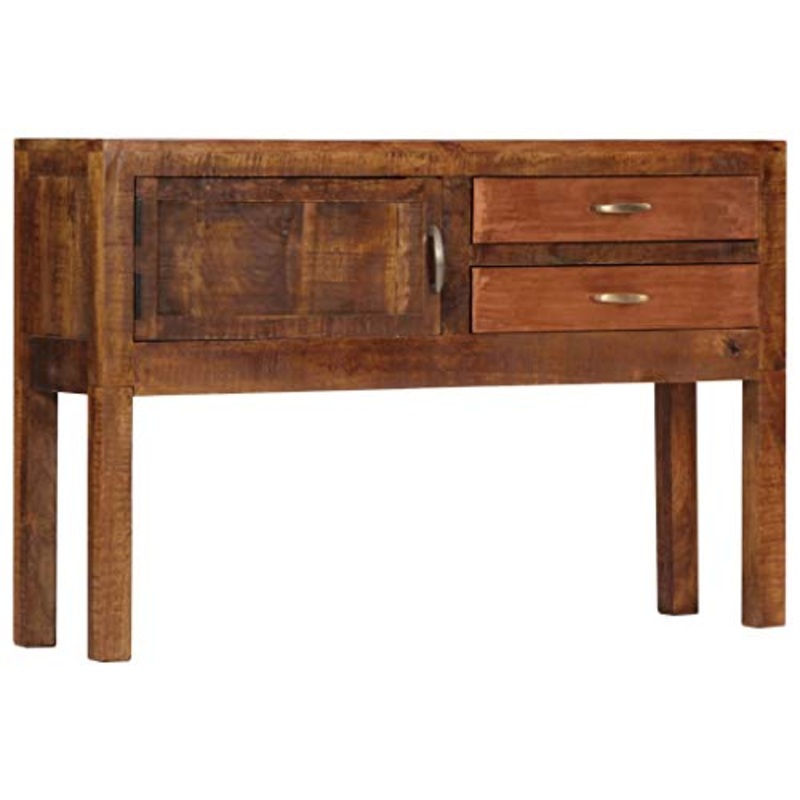 FAMIROSA Credenza 118x30x75 cm, in Legno Massello di Mango