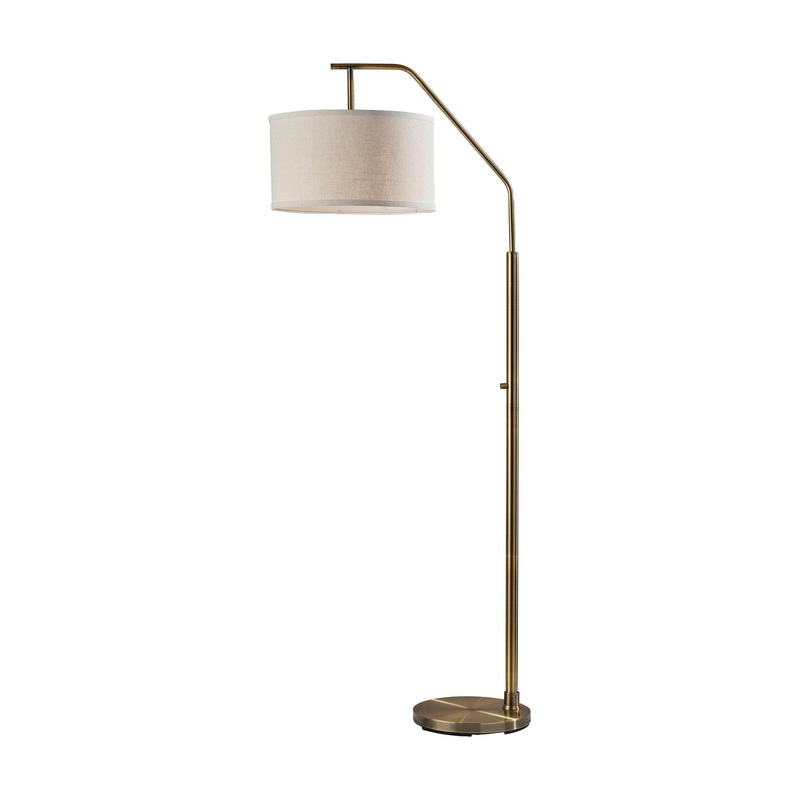 Max Floor Lamp Antique Brass
