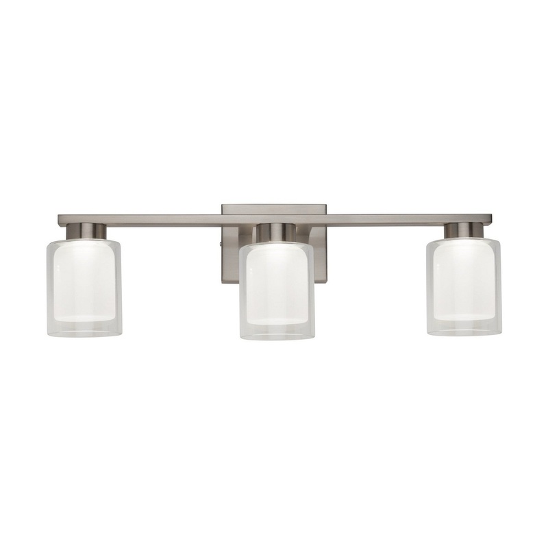 Saville Bathroom Vanity Light – Brushed Nickel / 3-Light