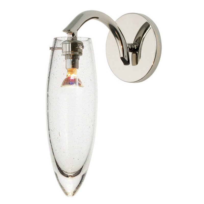 Wall Sconce from the Stalactite Collection in Polished Nickel Finish by Stone Lighting