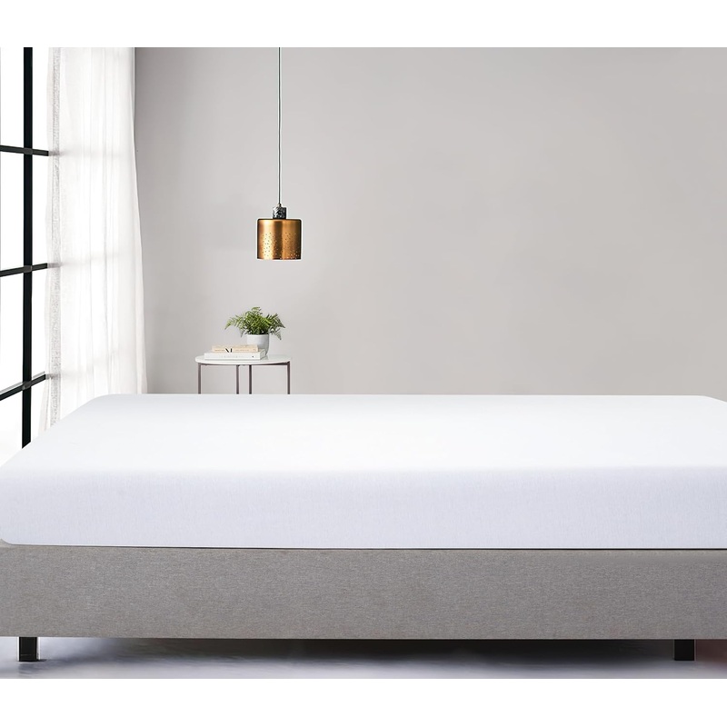 100% Jersey Cotton Soft Stretchy Breathable Fitted Sheet – White – King Size