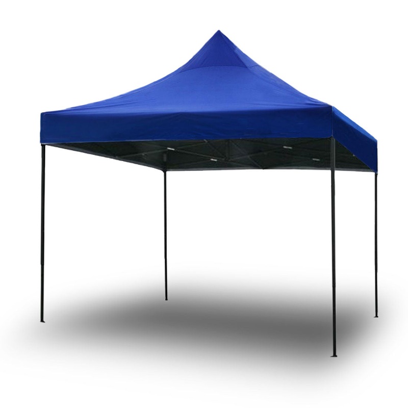 3x3m Pop Up Gazebo Outdoor Tent Folding Marquee Party Camping Market Canopy – blue