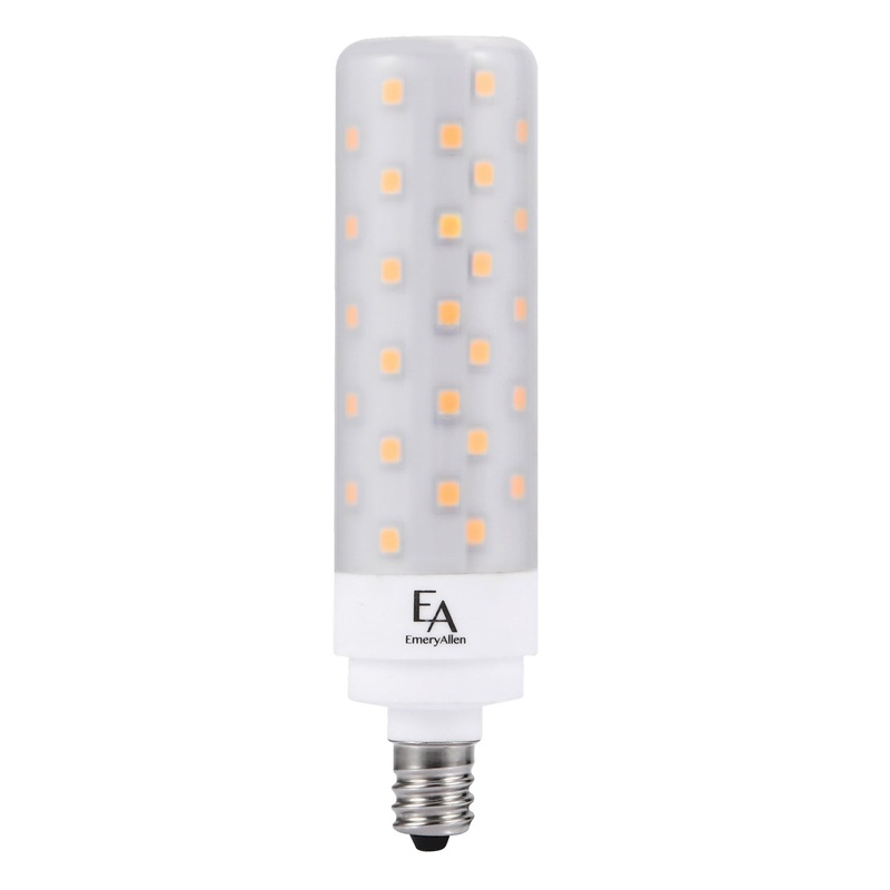 9.50 Watt E-12 LED, 950  Lumens, E12 Candelabra base, 120 Volt Light Bulb by Emery Allen