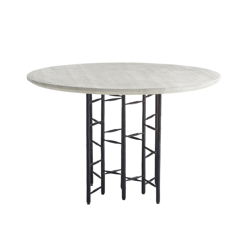 Arteriors FDI05 Enito Entry Table Smoke/Blackened Iron