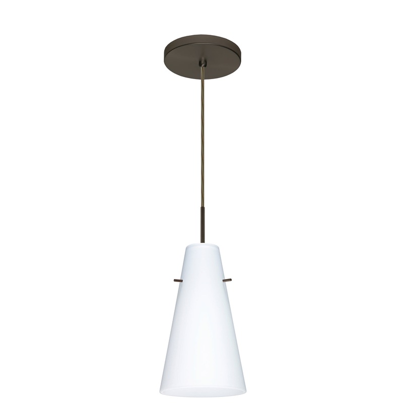 Besa 1JT-412407-LED-BR Cierro One Light Pendant Bronze