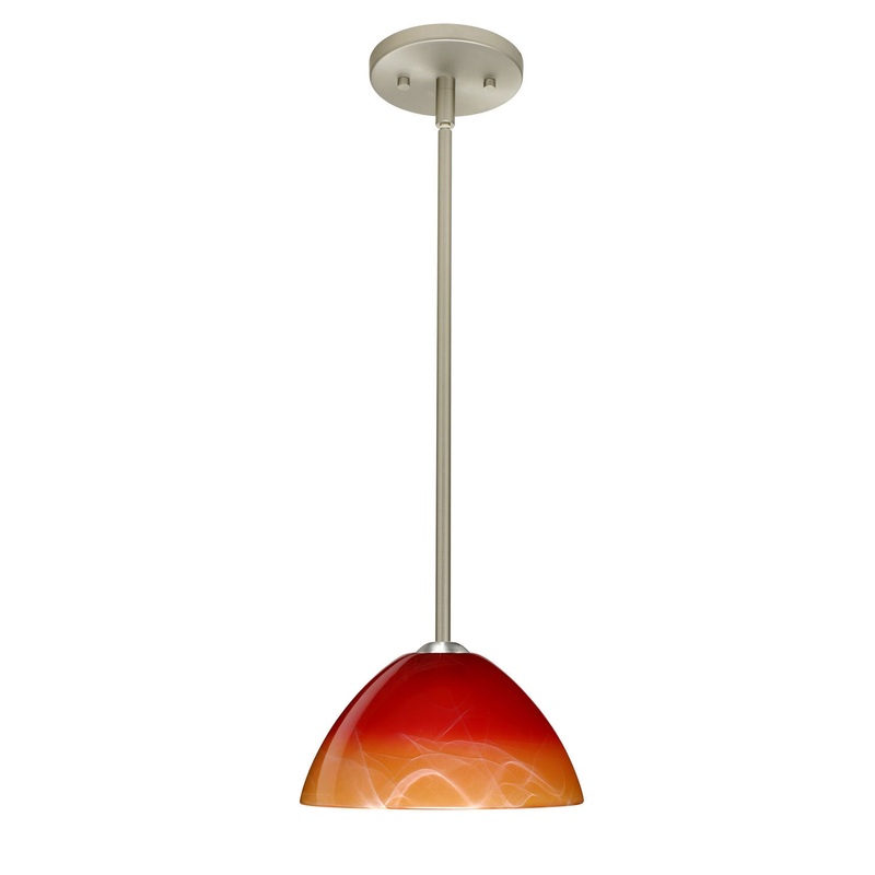 Besa 1TT-4201SL-SN Tessa One Light Pendant Satin Nickel