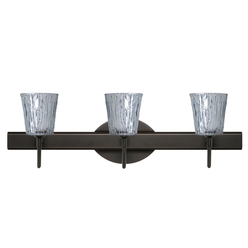 Besa 3SW-5125SF-BR Nico Three Light Wall Sconce Bronze