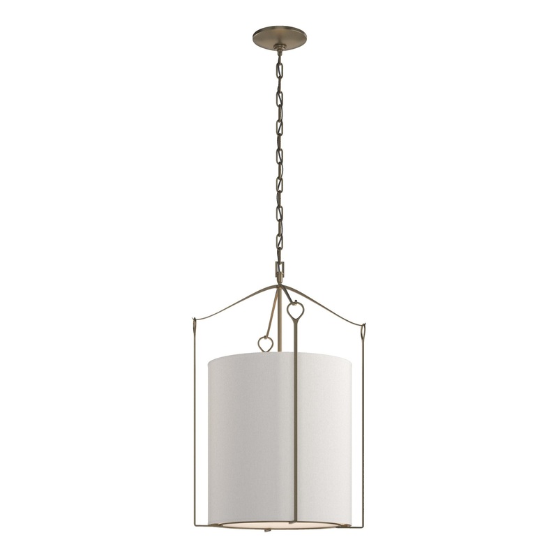 Bow Tall Pendant Soft Gold Flax Shade (SE)