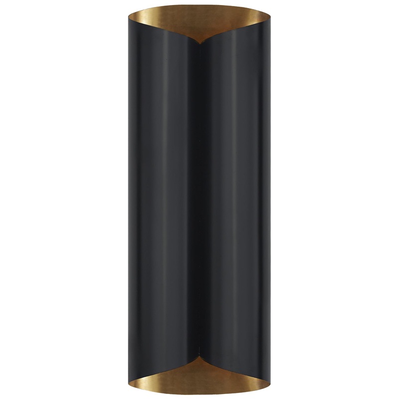 Four Light Wall Sconce from the Selfoss Collection in Black And Hand-Rubbed Antique Brass Finish by Visual Comfort Signature