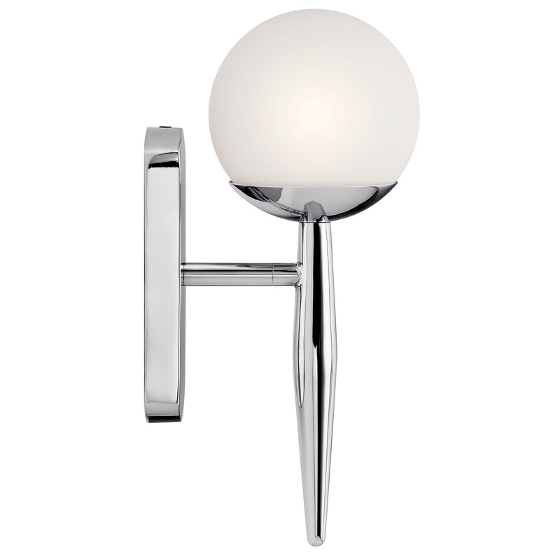 Kichler 45580CH One Light Wall Sconce, Chrome