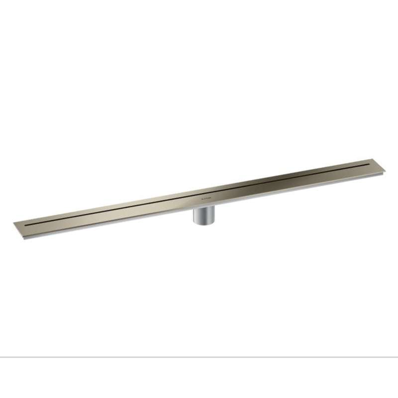Linear Drain 35-7/16 Inch Polished Nickel Stainless Steel 304 for Shower Floor Installation