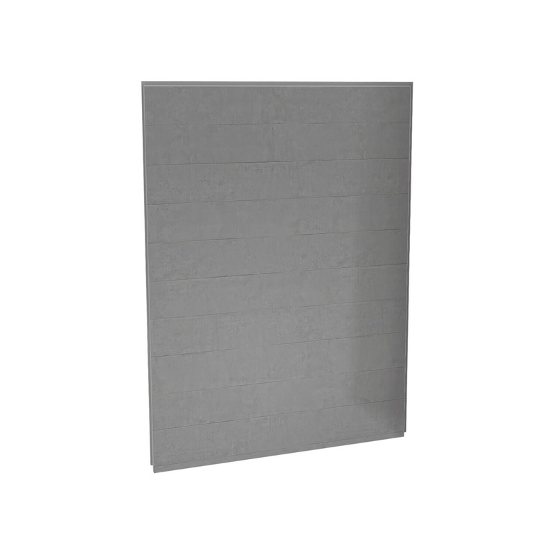 MAAX 103422-305-517 Utile 60 in. Composite Direct-to-Stud Back Wall in Factory Sleek Smoke