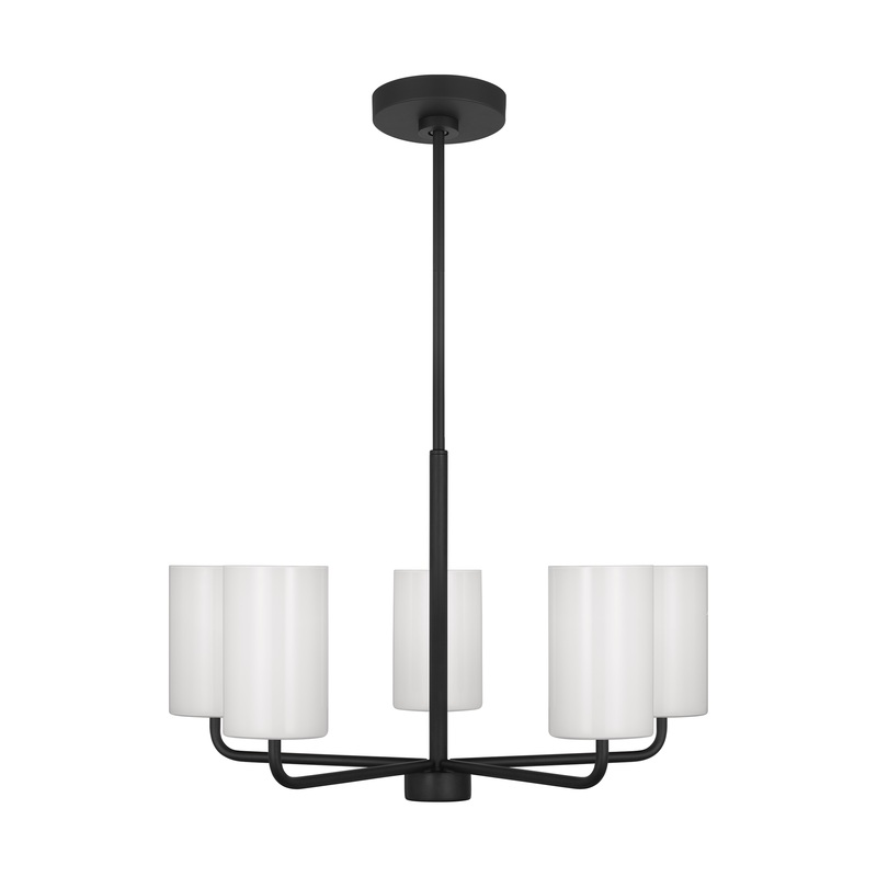 Rhett Medium Chandelier Midnight Black LED Bulb(s) Included