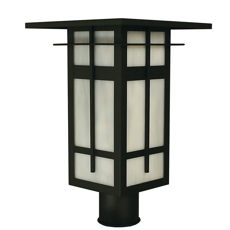 Arroyo FIP-10WO-BK Finsbury One Light Post Mount Satin Black