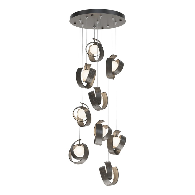 Riza 9-Light Pendant Dark Smoke