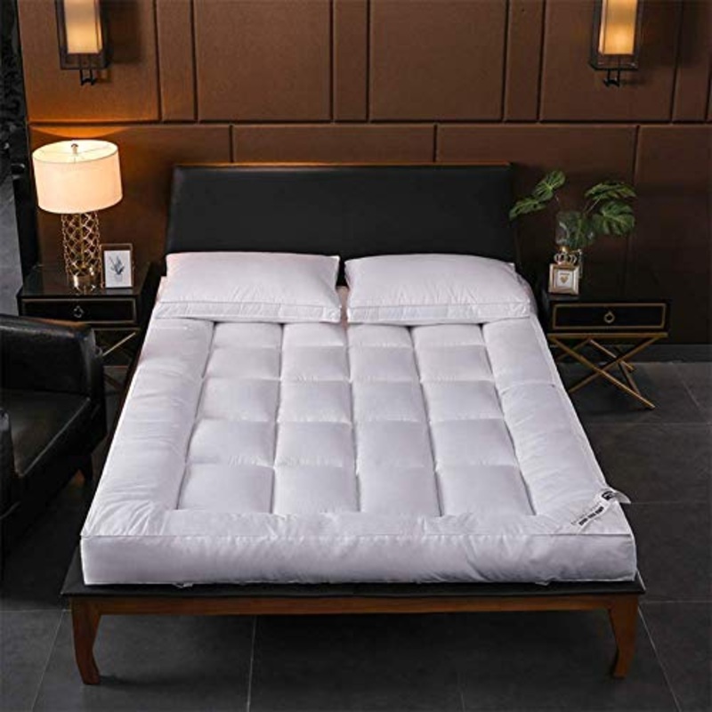 Z&HA Giapponese Piano Materasso Futon, Tatami Tappetino Portatile Materassino da Campeggio Bambini Sleeping Pad Pieghevole Roll Up Piano Lounger Divano Letto,Bianca,135x200cm