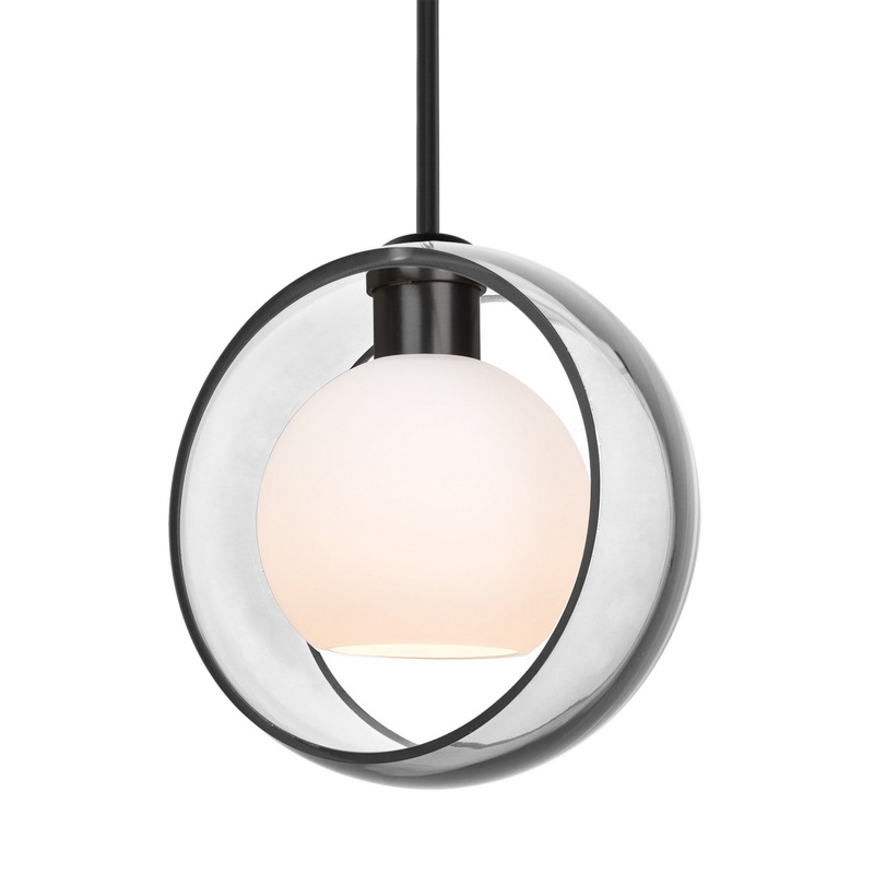 Besa 1TT-MANACL-BK Besa Mana Stem Pendant One Light Pendant Black