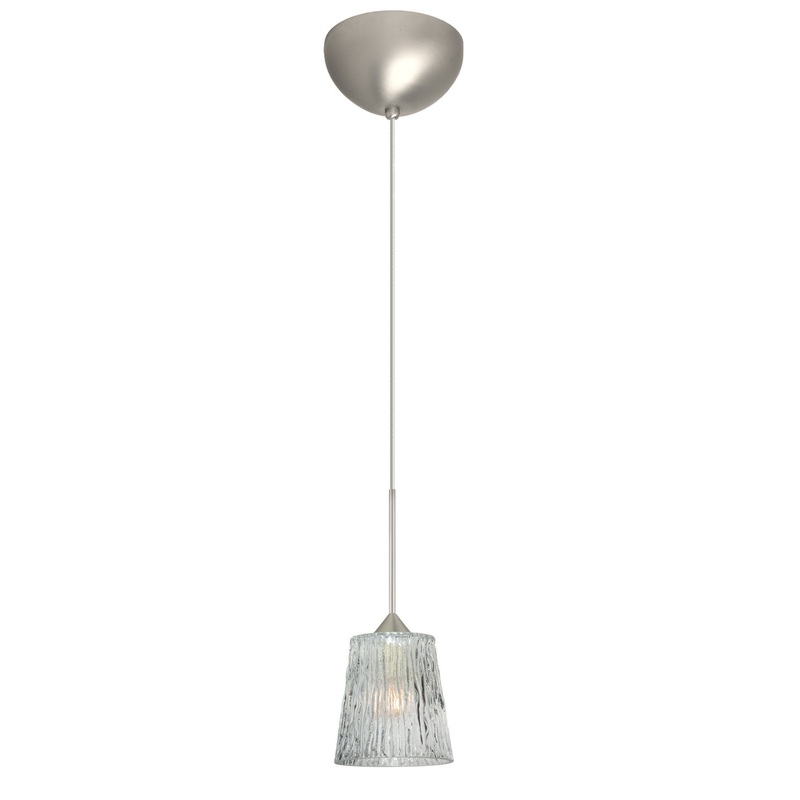 Besa 1XC-512500-LED-SN Nico One Light Pendant Satin Nickel