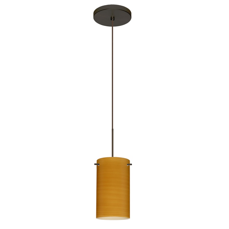 Besa 1XT-4404OK-LED-BR Stilo One Light Pendant Bronze
