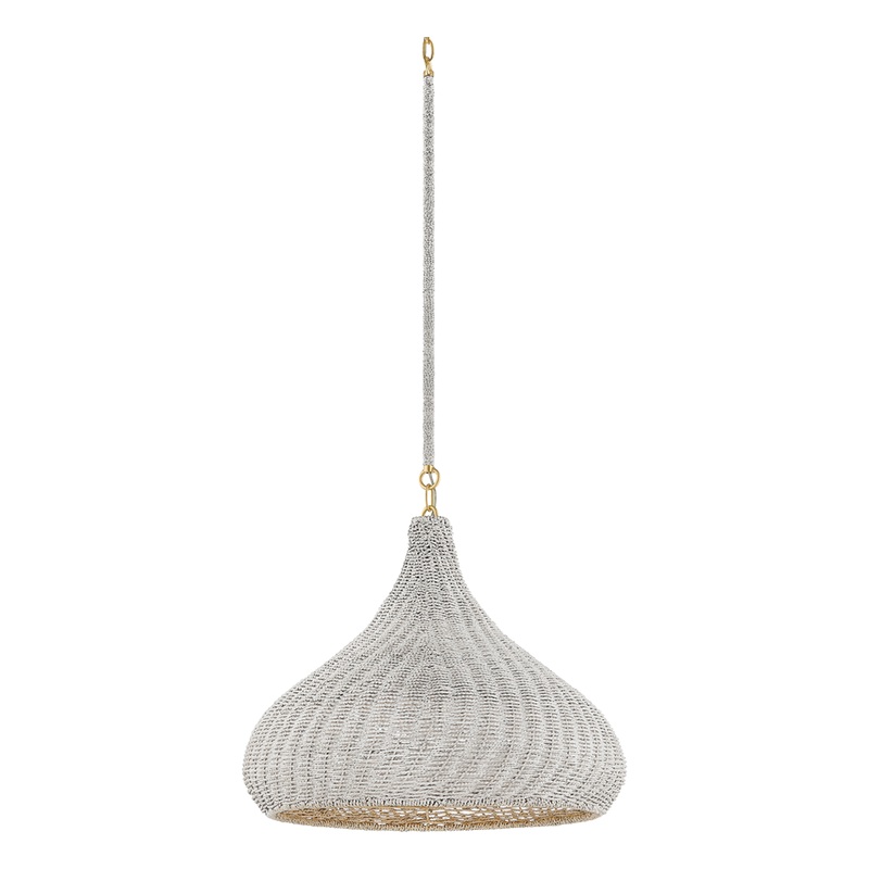 Hampstead 1-Light Pendant Aged Brass