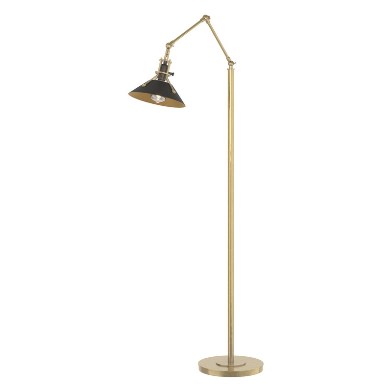 Henry Floor Lamp Modern Brass Black