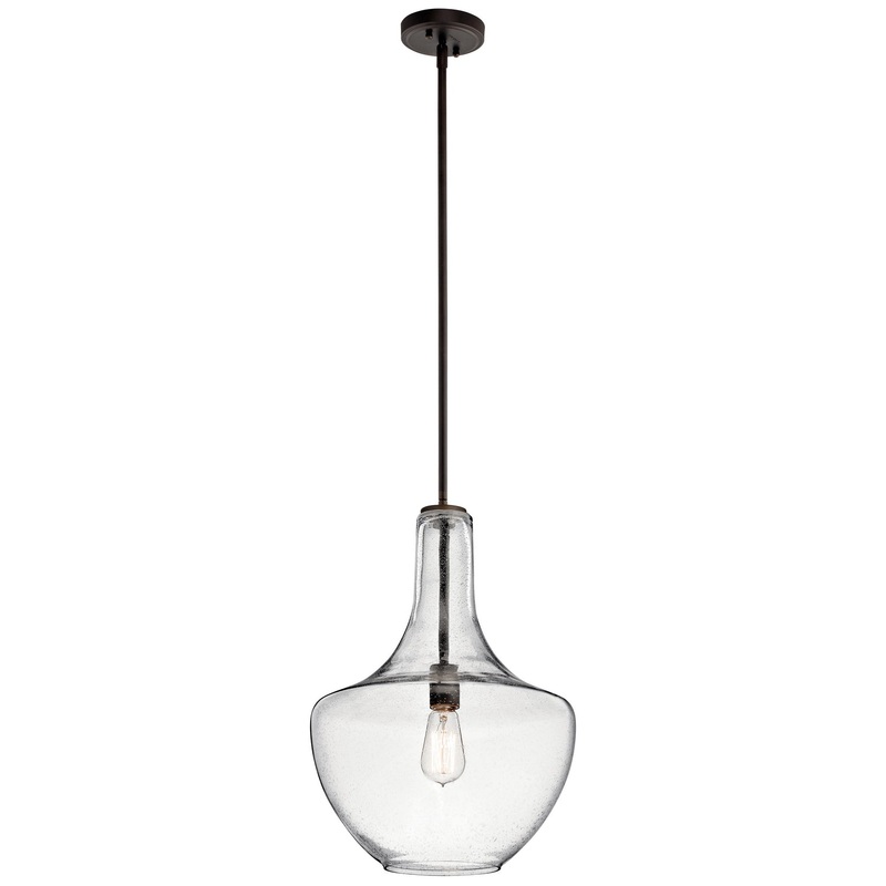 Kichler 42046OZCS One Light Pendant, Olde Bronze