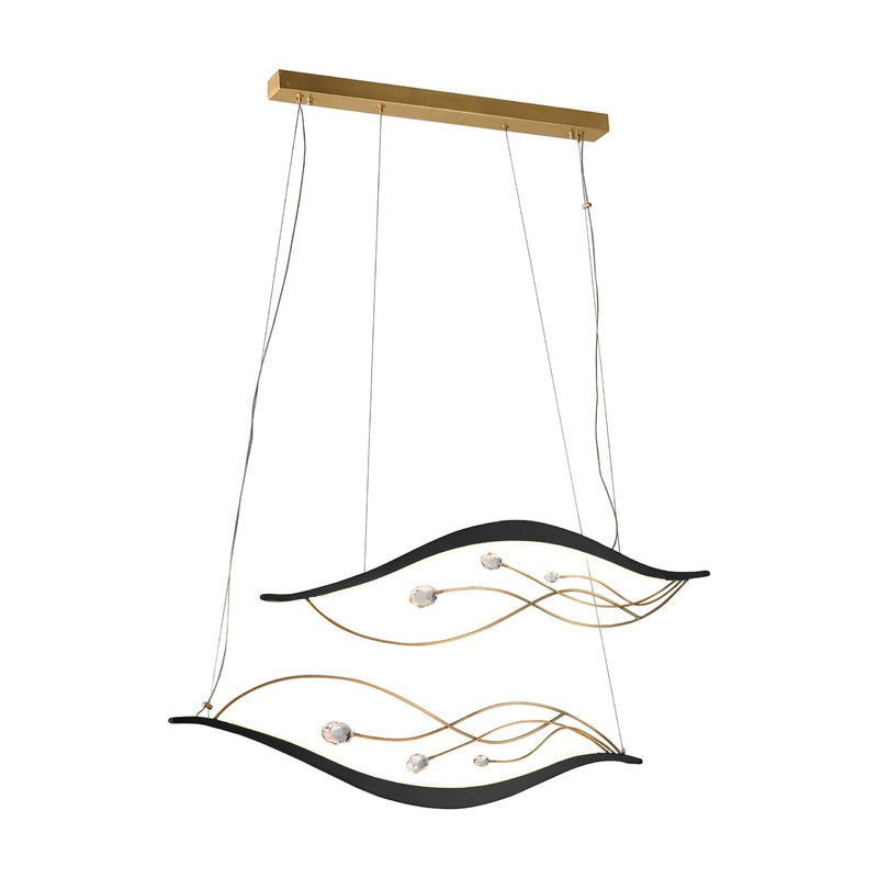 LED Pendant Black and Gold