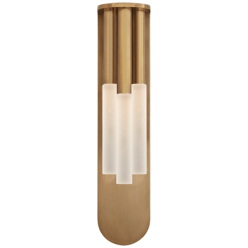 LED Wall Sconce from the Rousseau Collection in Antique-Burnished Brass Finish by Visual Comfort Signature