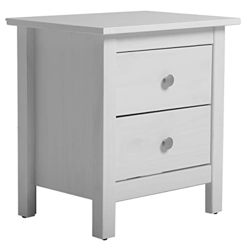 VS Venta-stock Comodino Betty con 2 cassetti Bianco