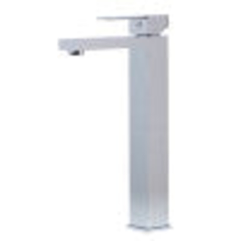 ALFI brand AB1129-PC Polished Chrome Tall Square Single Lever Bathroom Faucet