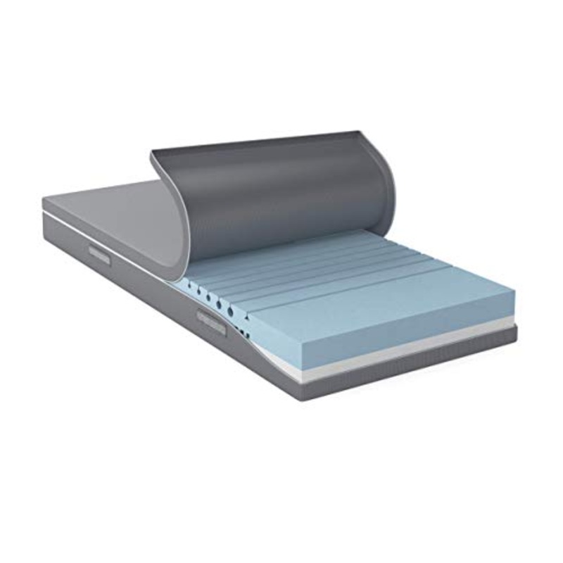 Amazon Basics materasso 2 in 1 ibrido in schiuma con 2 livelli di rigidit, H3 semi-rigido & H4 rigido, 180×200 cm