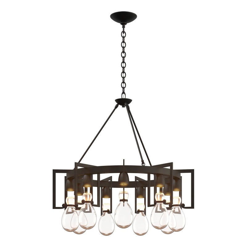 Apothecary Circular Chandelier Black