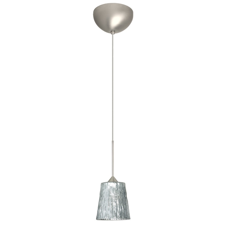 Besa 1XC-5125SF-LED-SN Nico One Light Pendant Satin Nickel