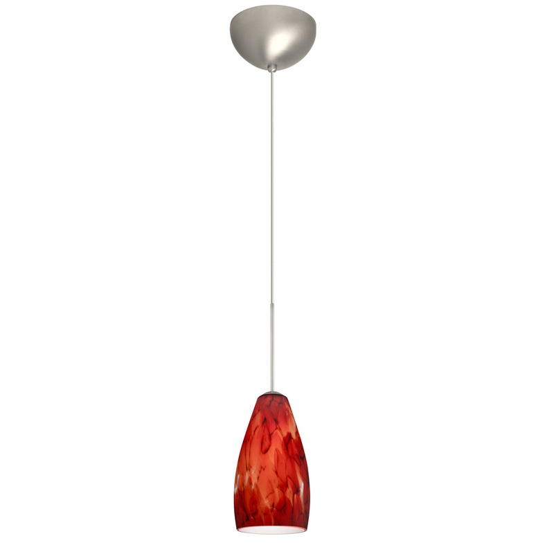 Besa 1XC-719841-SN Karli One Light Pendant Satin Nickel